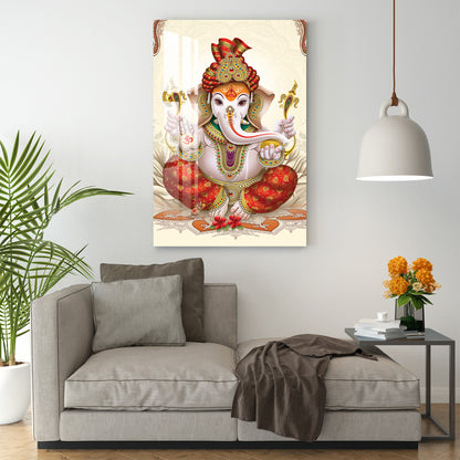 Lambodar Ganesh Acrylic Wall Art