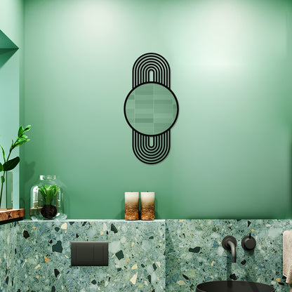 Abstract Modern Metal Wall Mirror