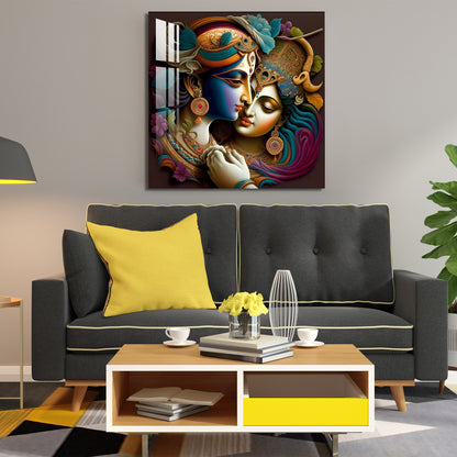 Radha Madhav Acrylic Wall Art