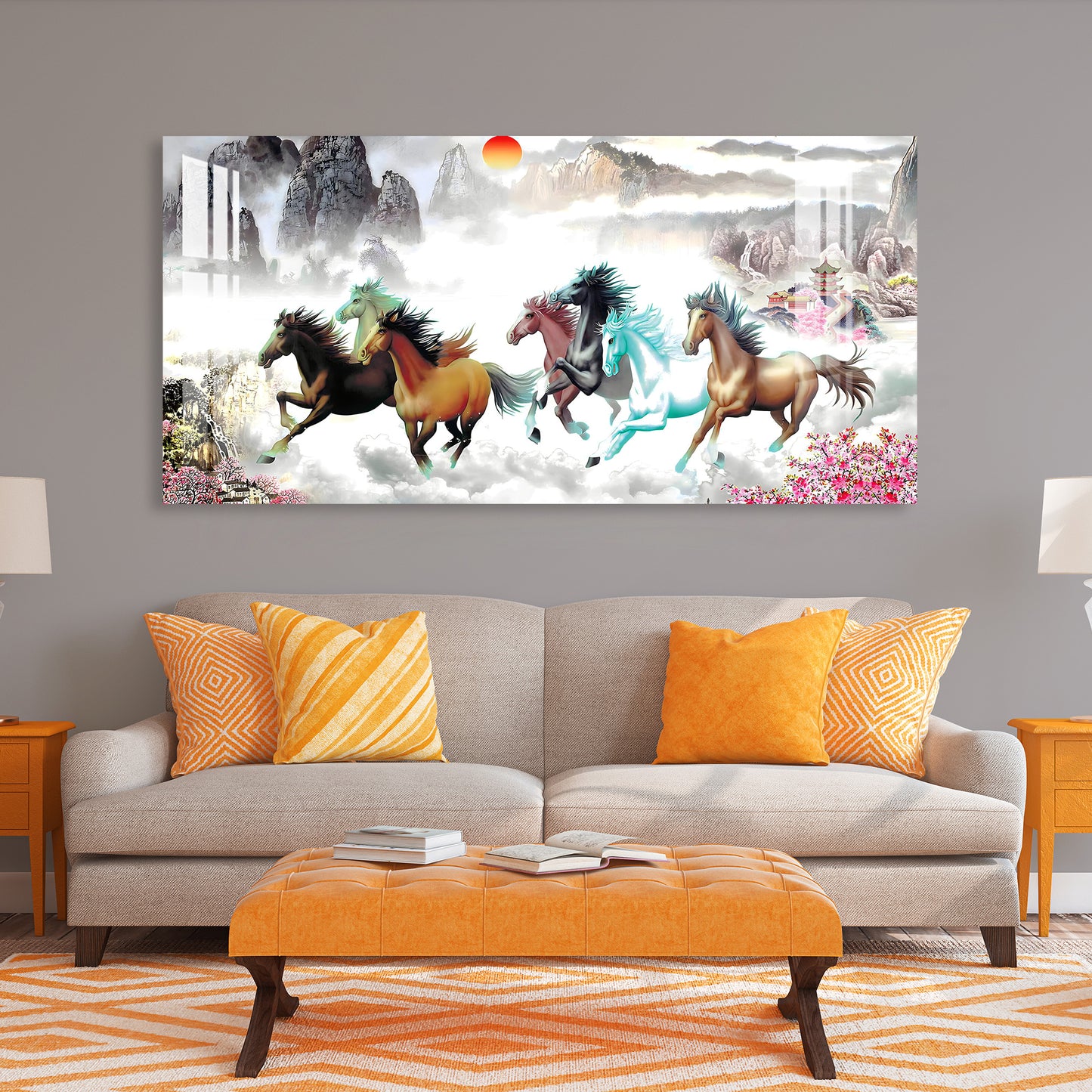 Horses of Paradise Acrylic Wall Art