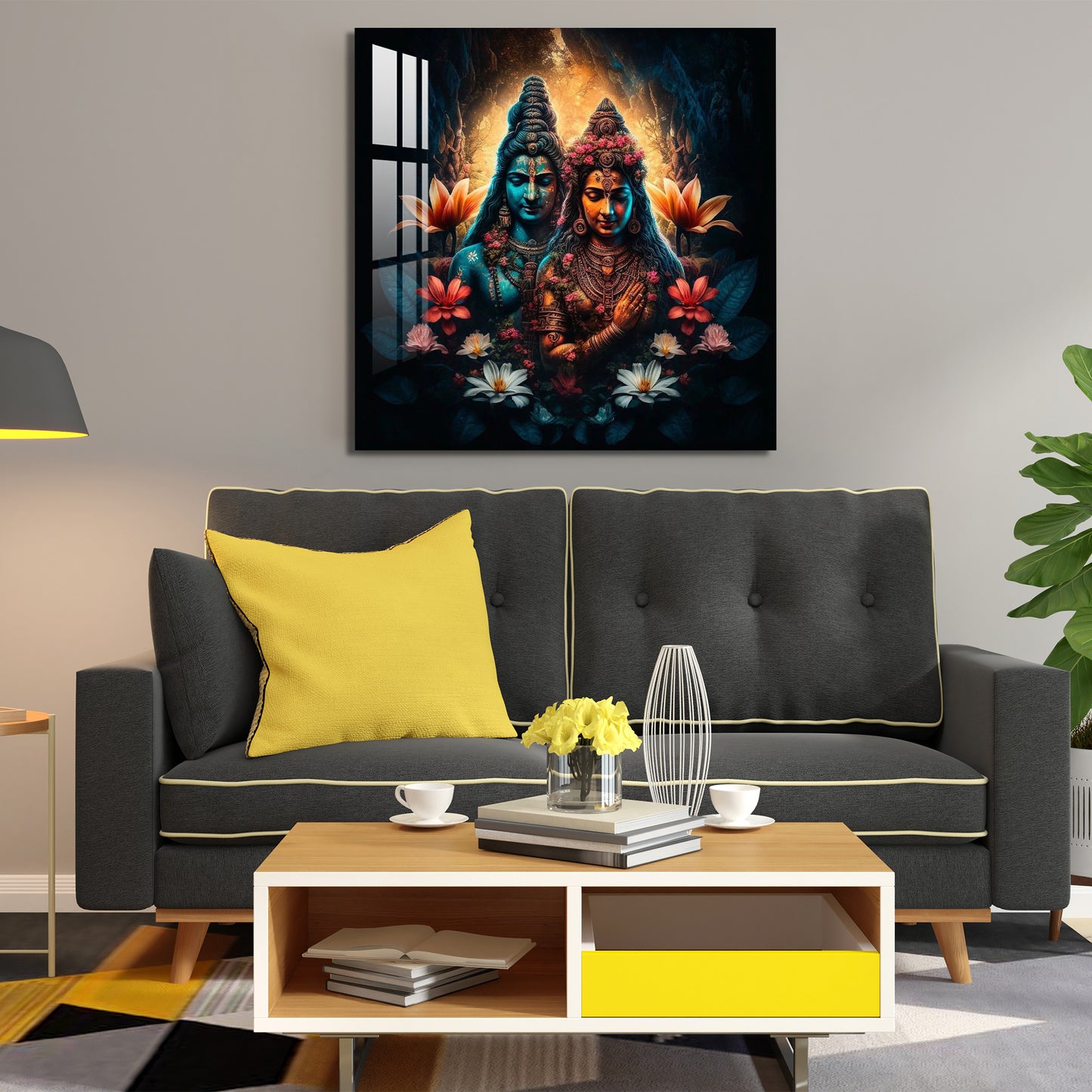 Mystical Shiva Parvati Acrylic Wall Art