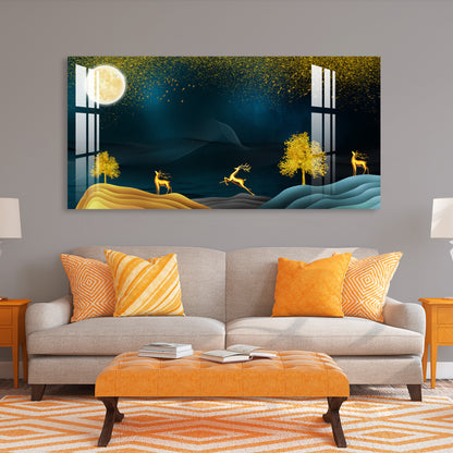 Full Moon Night Acrylic Wall Art