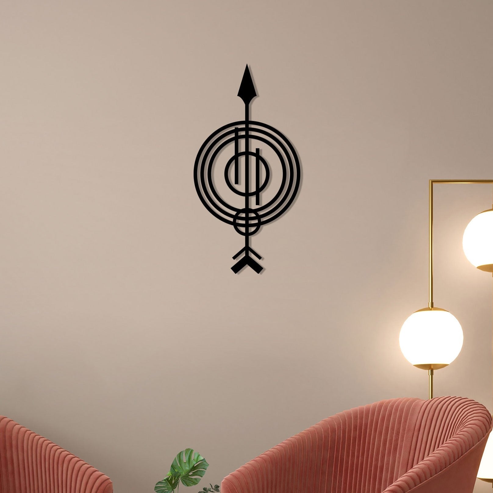 Elegant Arrow Style Metal Wall Art