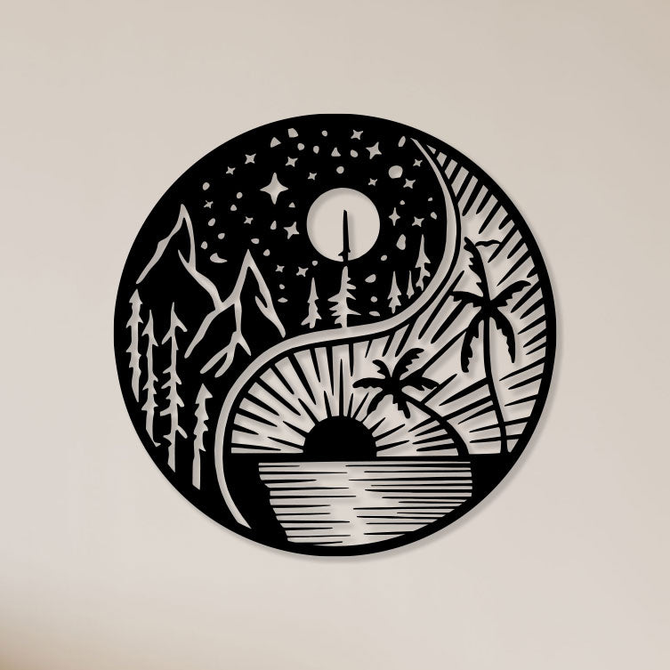 Ultimate Sun And Moon Metal Wall Art