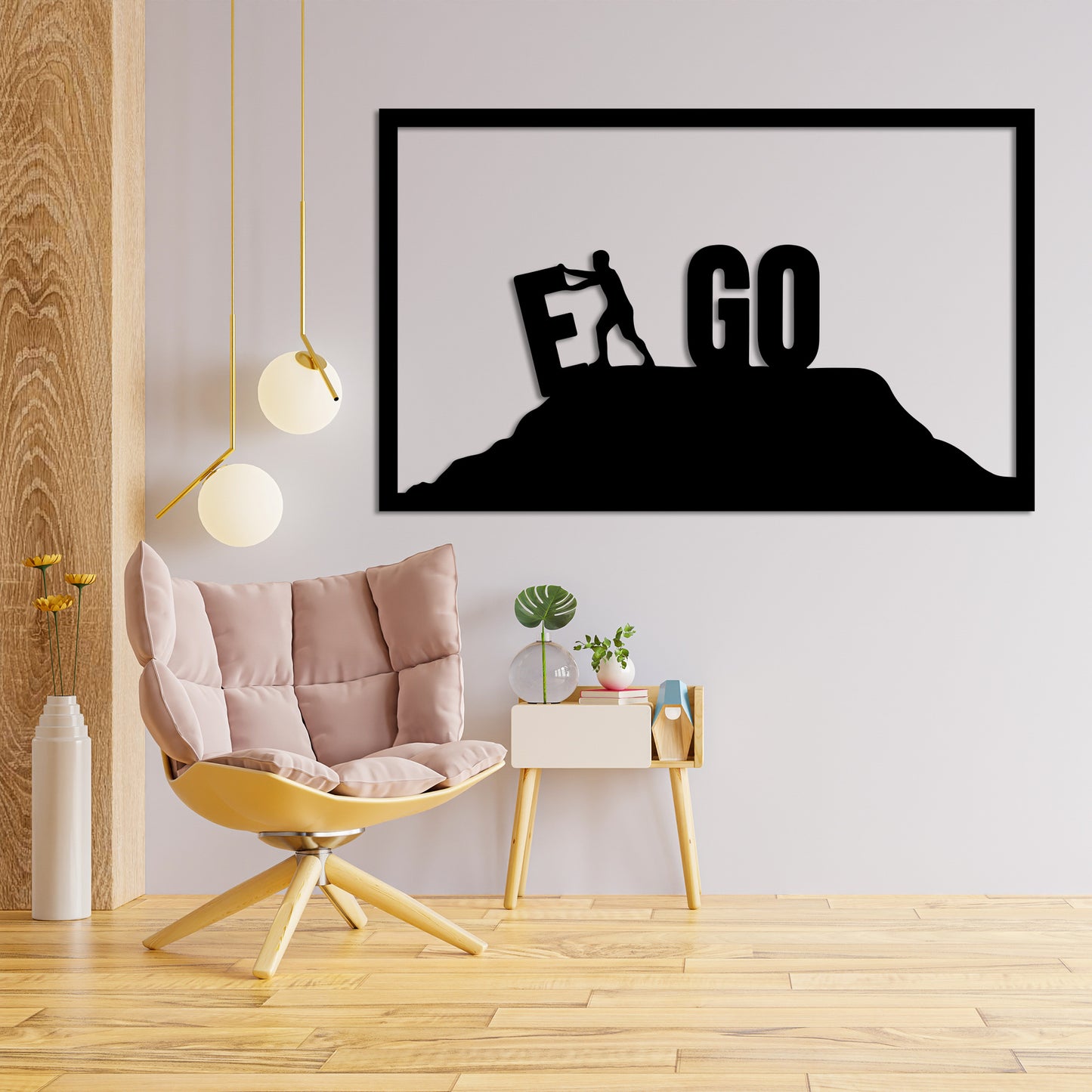 Let GO Your EGO Metal Wall Art