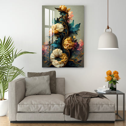 Winter Flowers Acrylic Wall Art