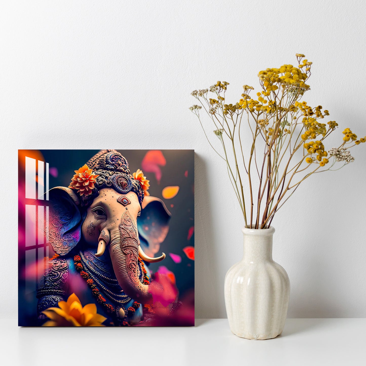 Lively Ganesha Acrylic Wall Art