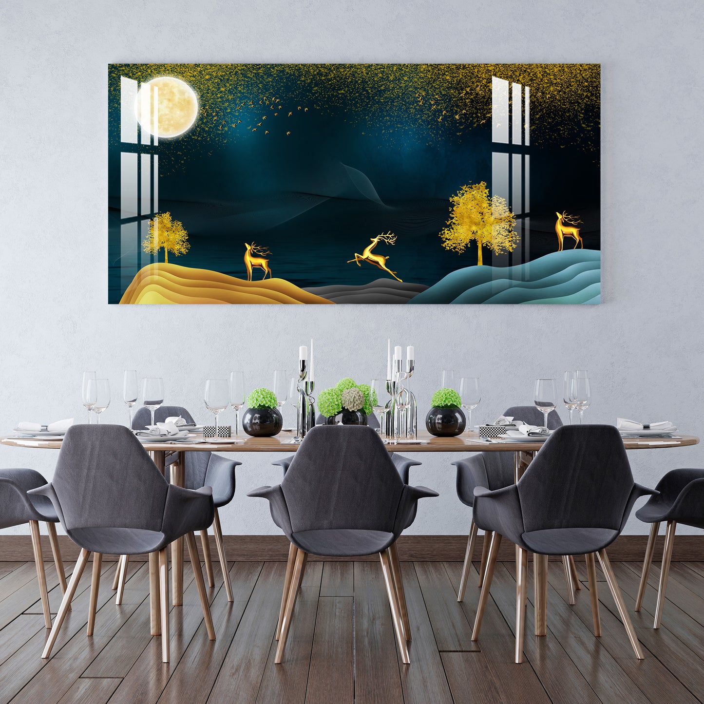 Full Moon Night Acrylic Wall Art