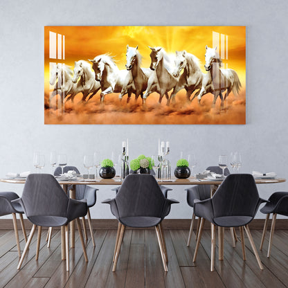 Horses of Wealth Acrylic Wall Art