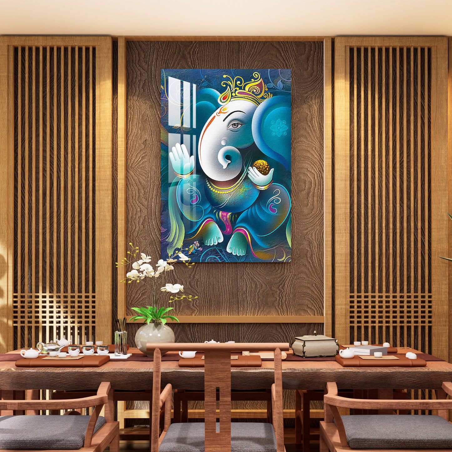 Vignharta Ganesh Acrylic Wall Art