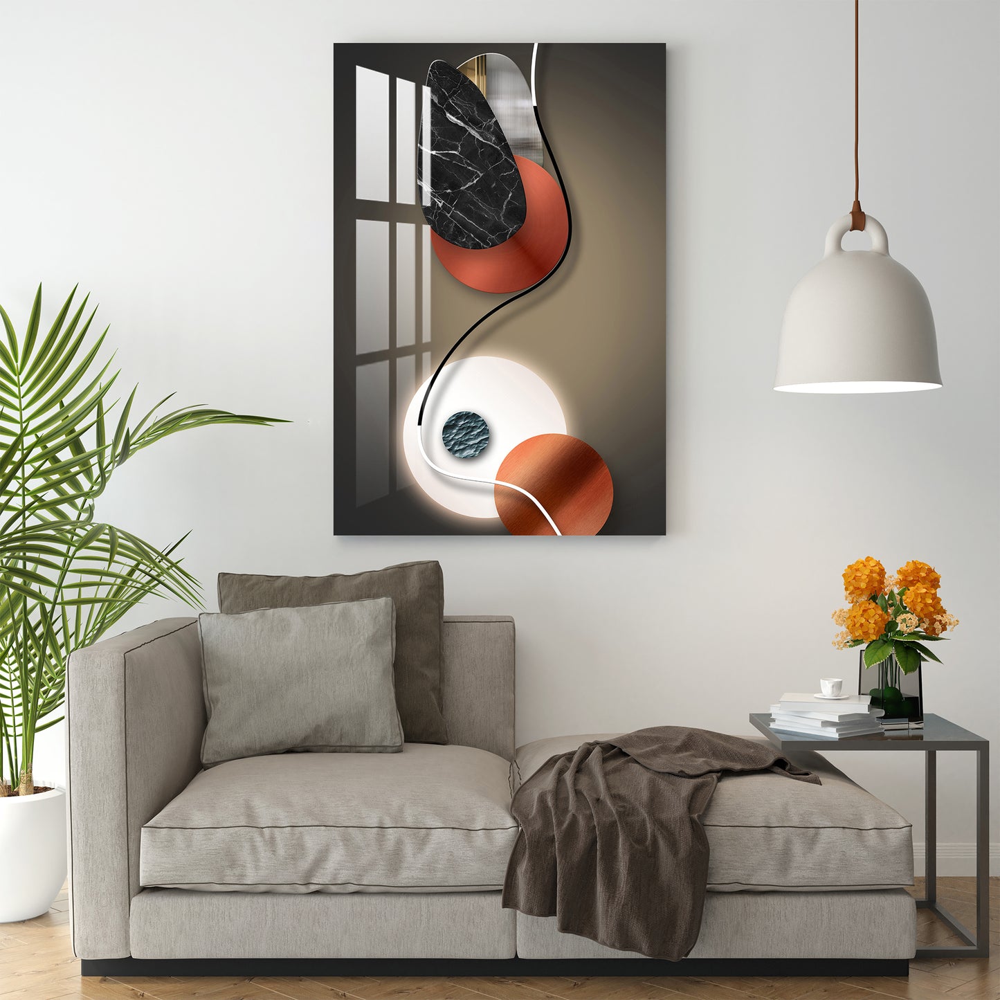 Abstract Shapes Acrylic Wall Art