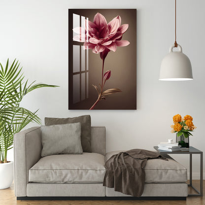 Fascinating Lotus Acrylic Wall Art