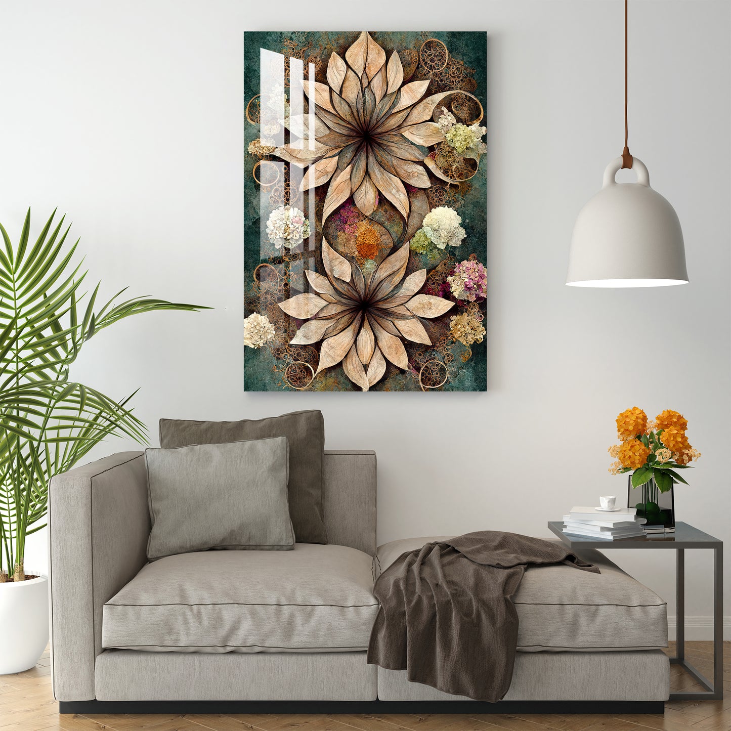 Autumn Flower Acrylic Wall Art