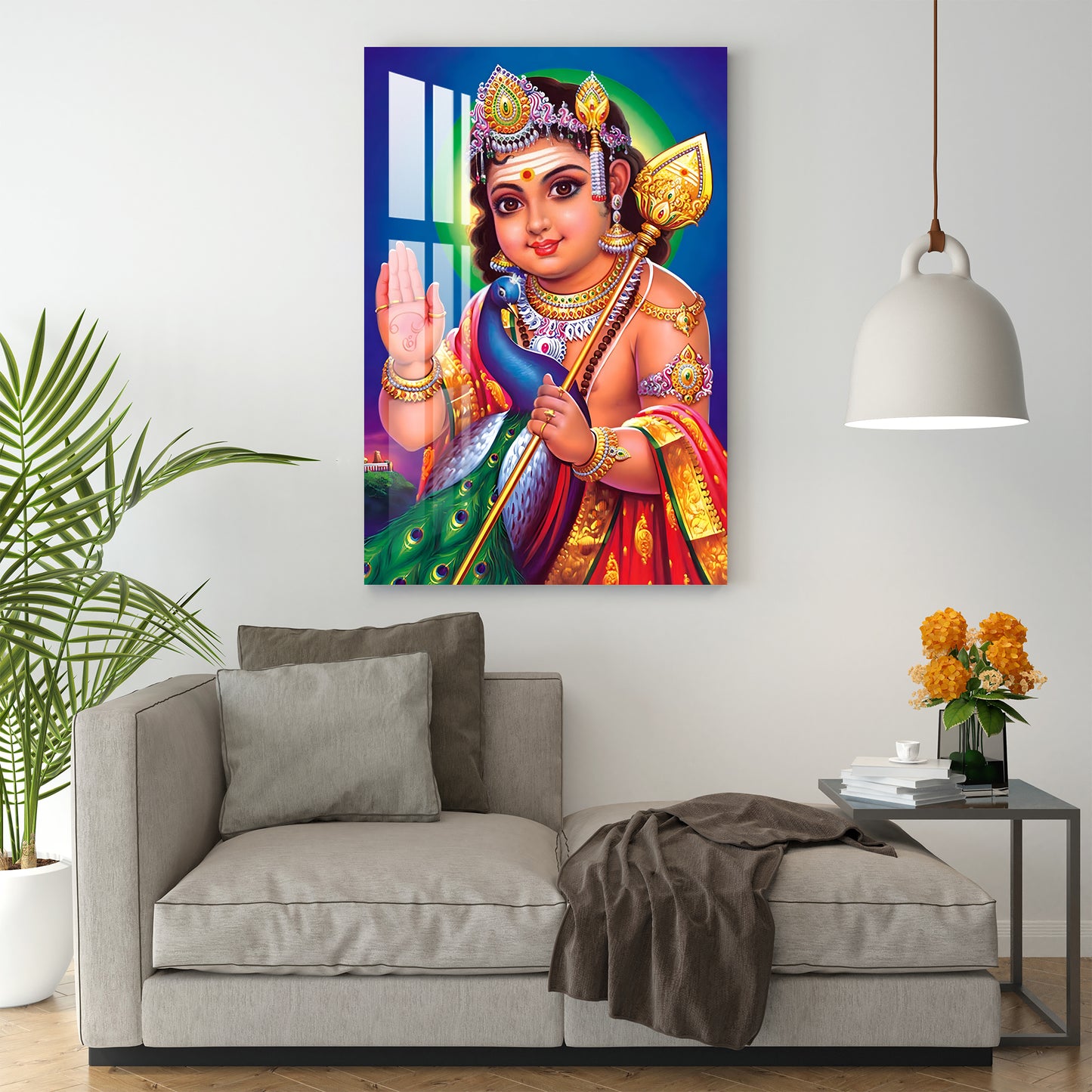 God Bala Murugan Acrylic Wall Art