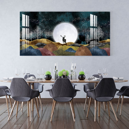 Moonlight Forest Acrylic Wall Art