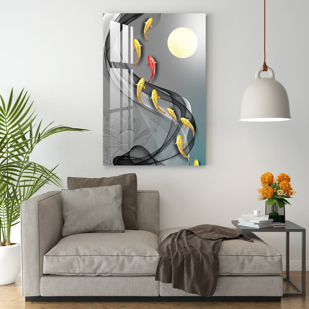 Fishes in The Lake Acrylic Wall Art