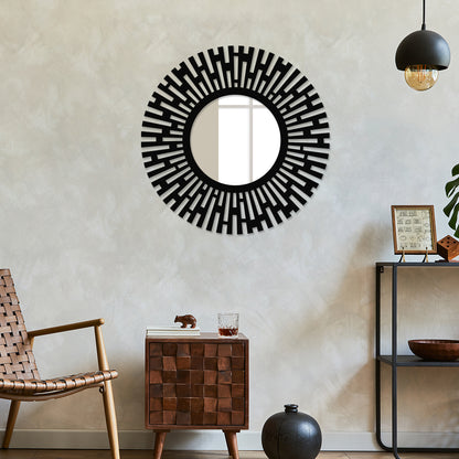 Modern Accent Metal Wall Mirror