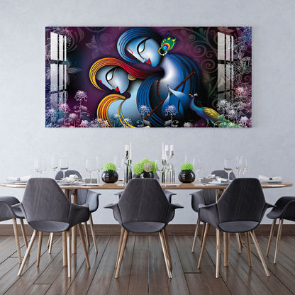 Radha Krishna Religious Acrylic Wall Art