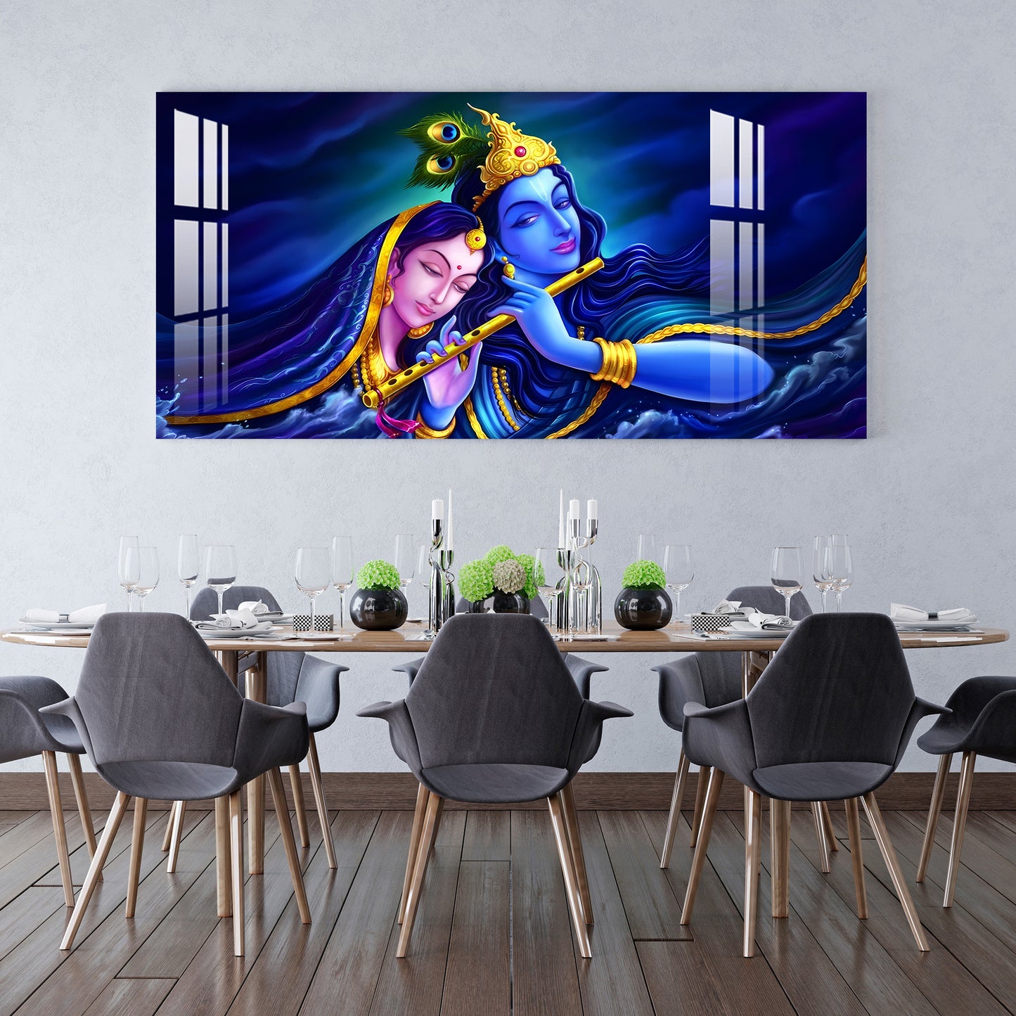 Shri Radhe Krishna Acrylic Wall Art