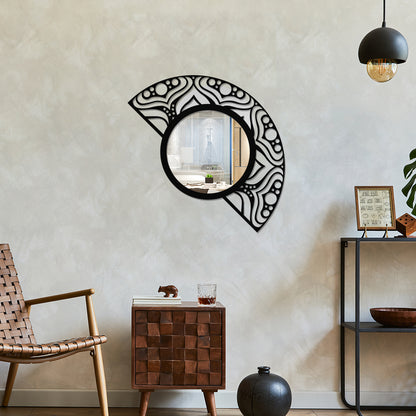 Unique Shaped Metal Wall Mirror