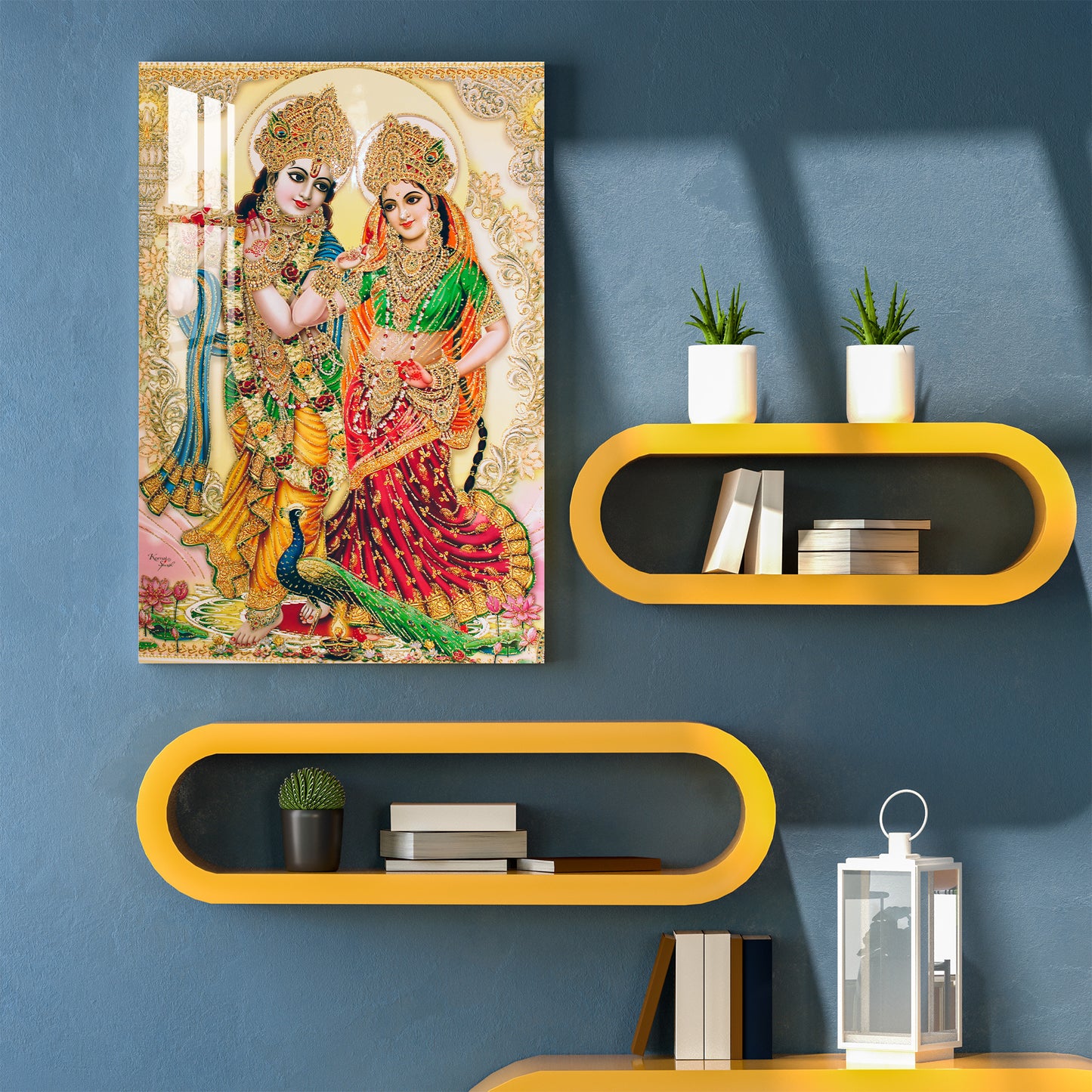 Lord Krishna - Radha Acrylic Wall Art