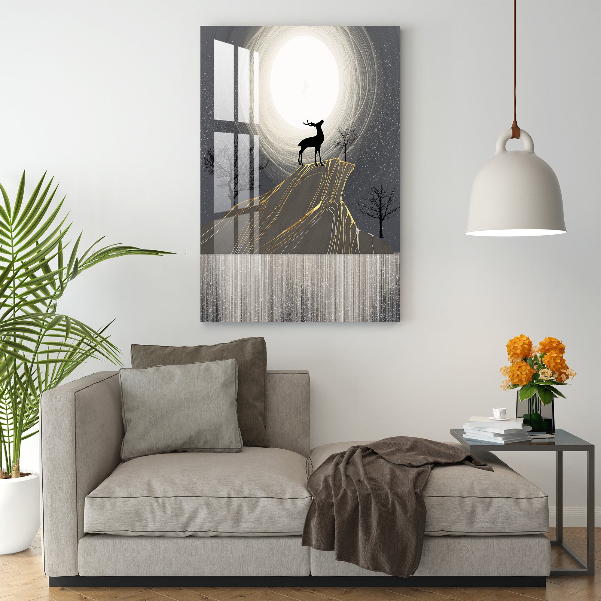 Full Moon Night Acrylic Wall Art