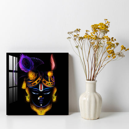 Glowing Shreenathji Acrylic Wall Art