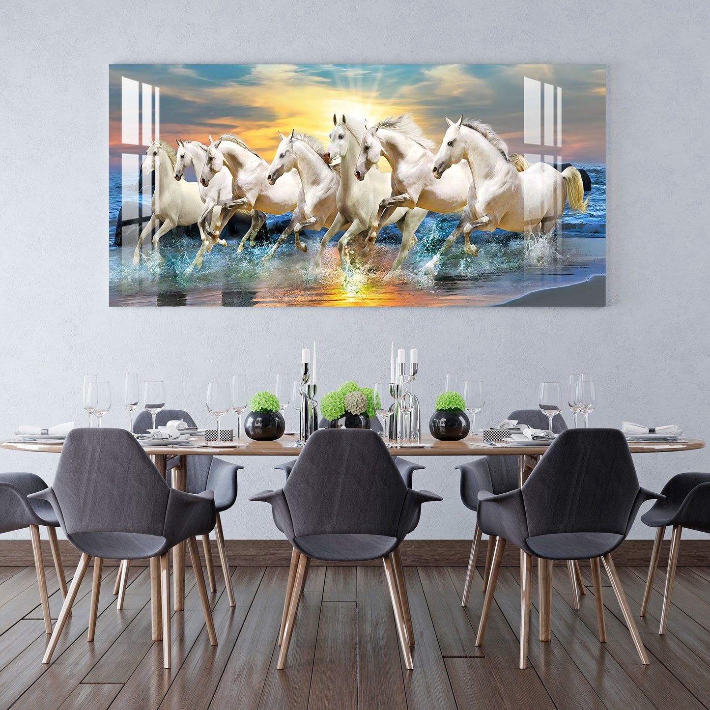 Horses of Good Luck Acrylic Wall Art