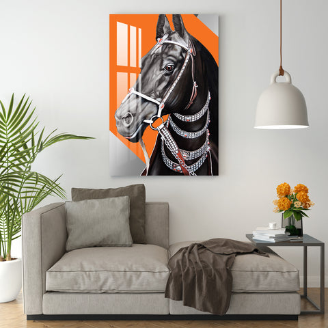 Abstract Arabic horse Acrylic Wall Art