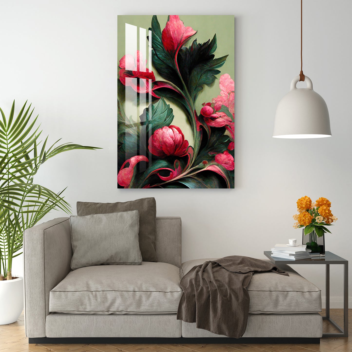 Carnation Flower Acrylic Wall Art