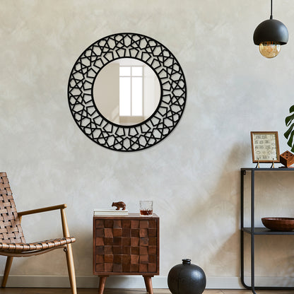 Decorative Round Shaped Metal wall Mirror