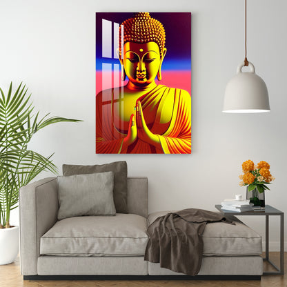 Enlightening Lord Buddha Acrylic Wall Art