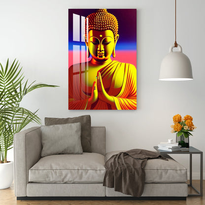 Enlightening Lord Buddha Acrylic Wall Art - 29.5X20 inches / 3MM