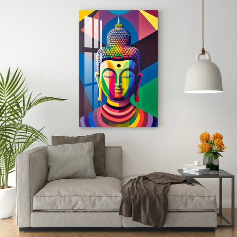 Colourful Buddha Acrylic Wall Art