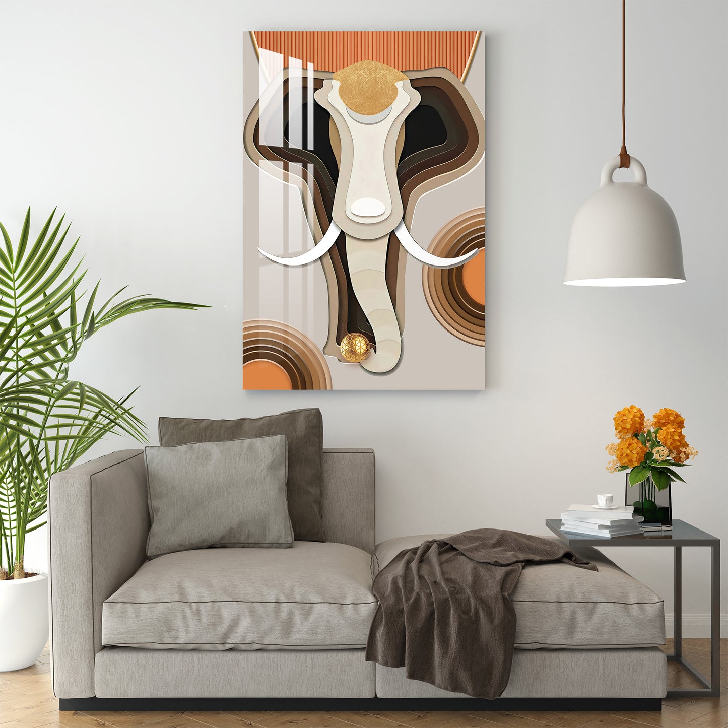 Elephant Mural Acrylic Wall Art