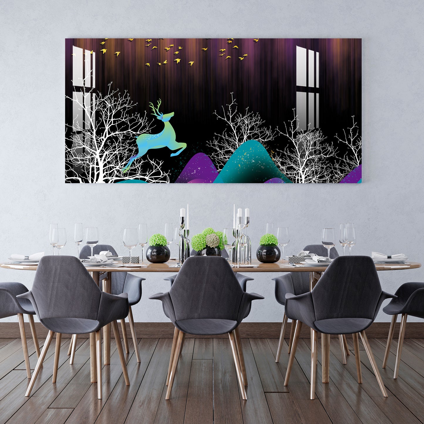 Cheerful Deer Acrylic Wall Art