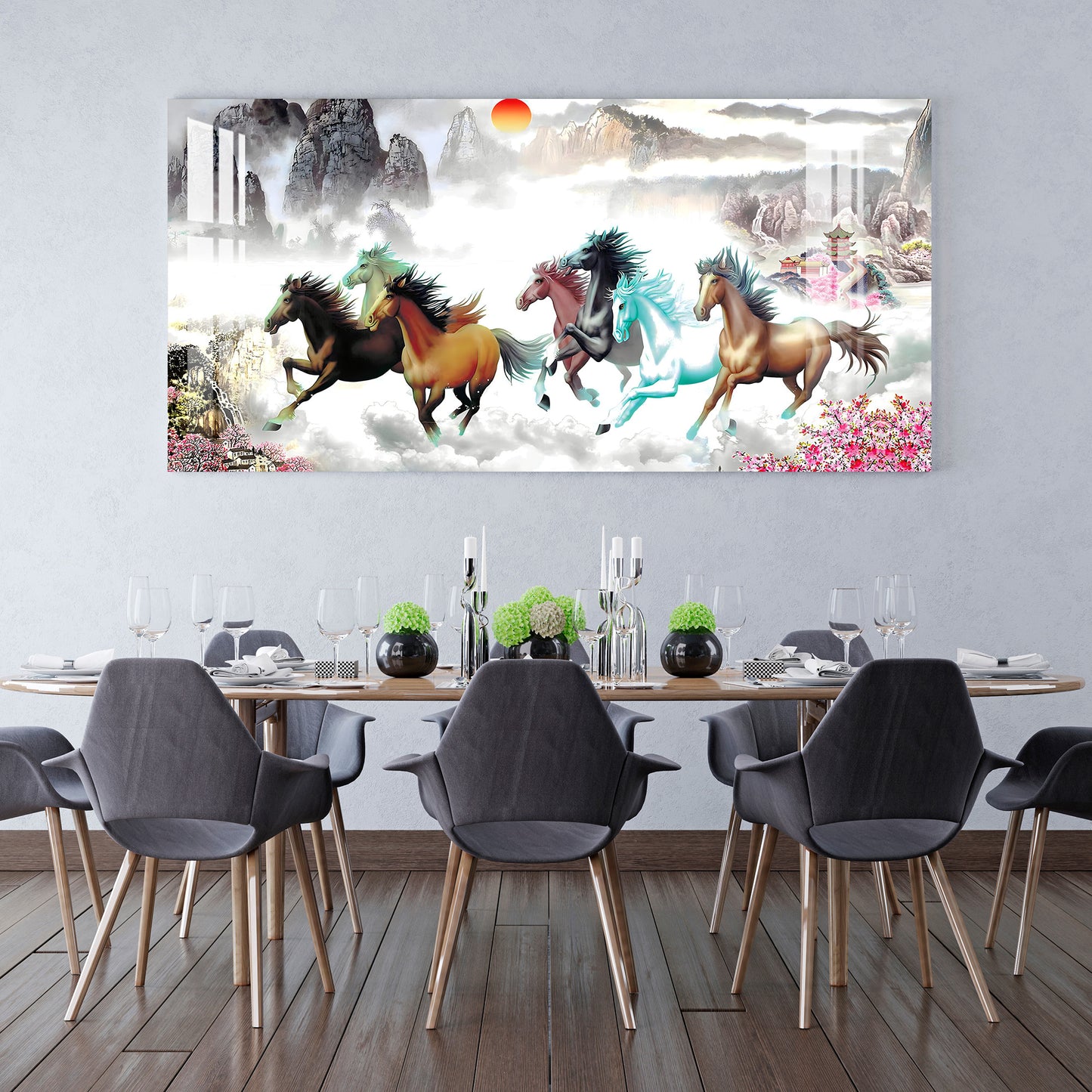 Horses of Paradise Acrylic Wall Art