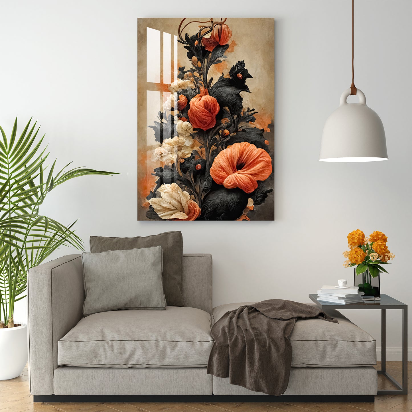 Splendid Flowers Acrylic Wall Art