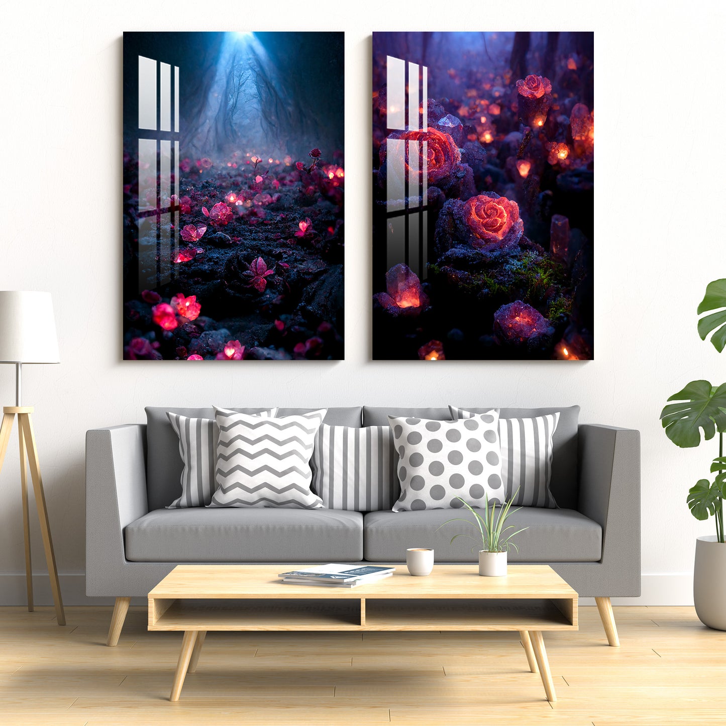 Garden of Heaven Acrylic Wall Art (Set Of 2)