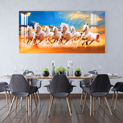 Horses in Desert Acrylic Wall Art