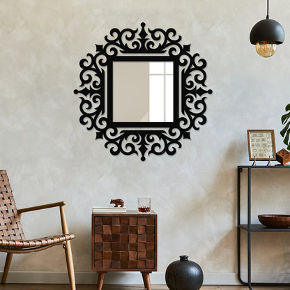 Vintage Metal Wall Mirror