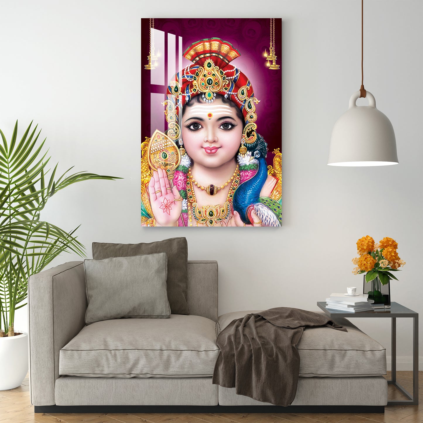 Lord Murugan Swamy Kartikey Acrylic Wall Art