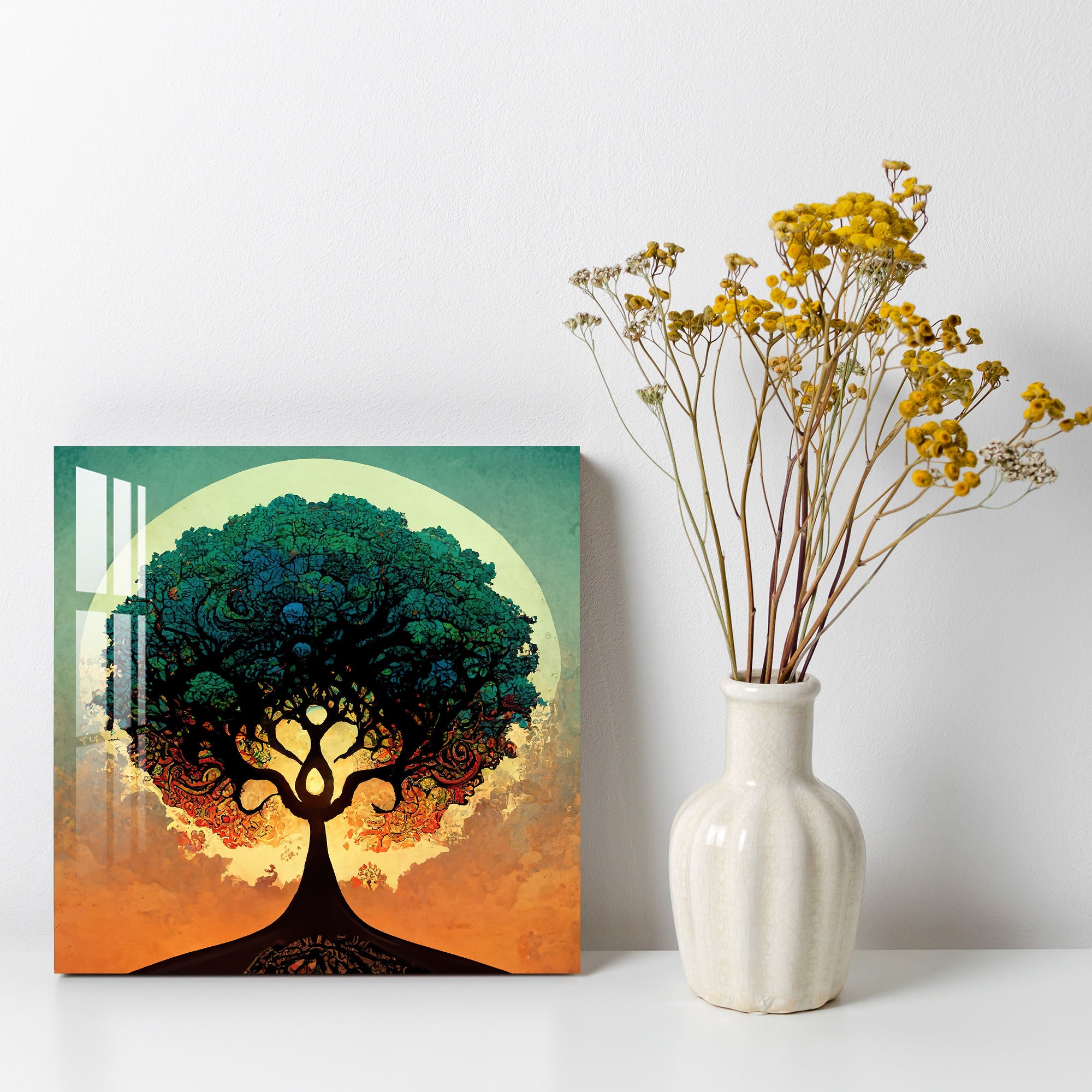 Lush Green Tree Acrylic Wall Art