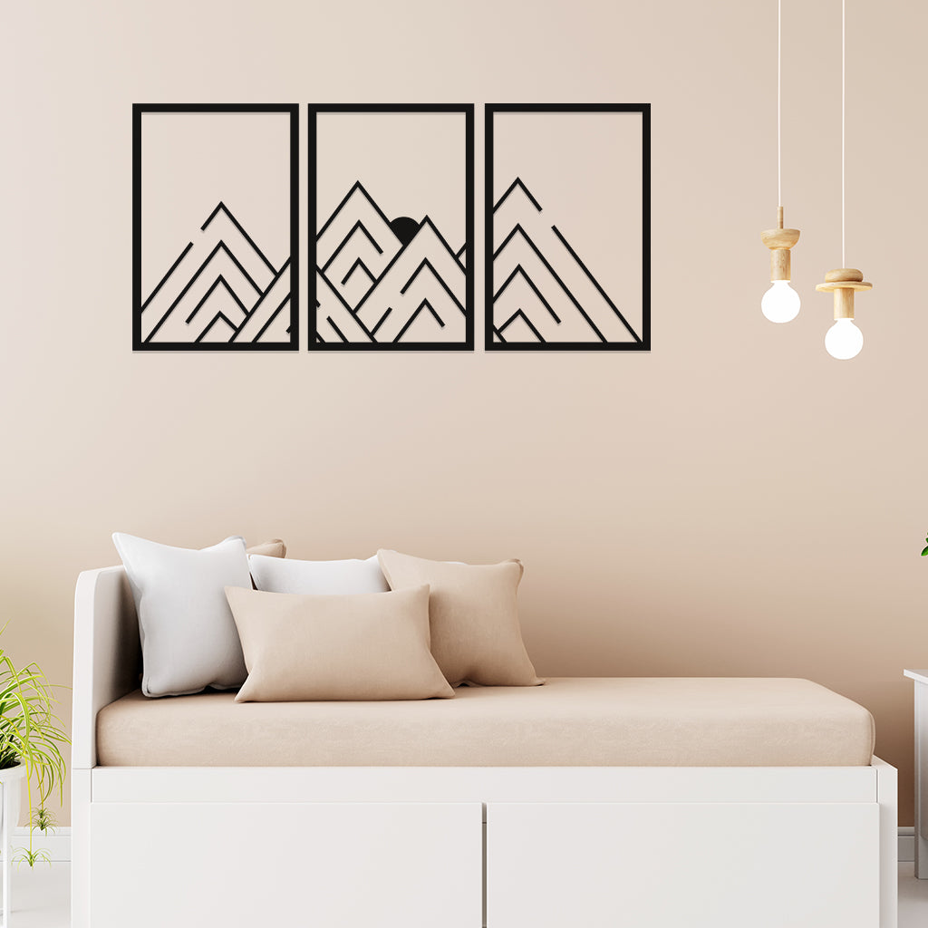 Simplest Mountain View Metal Wall Art