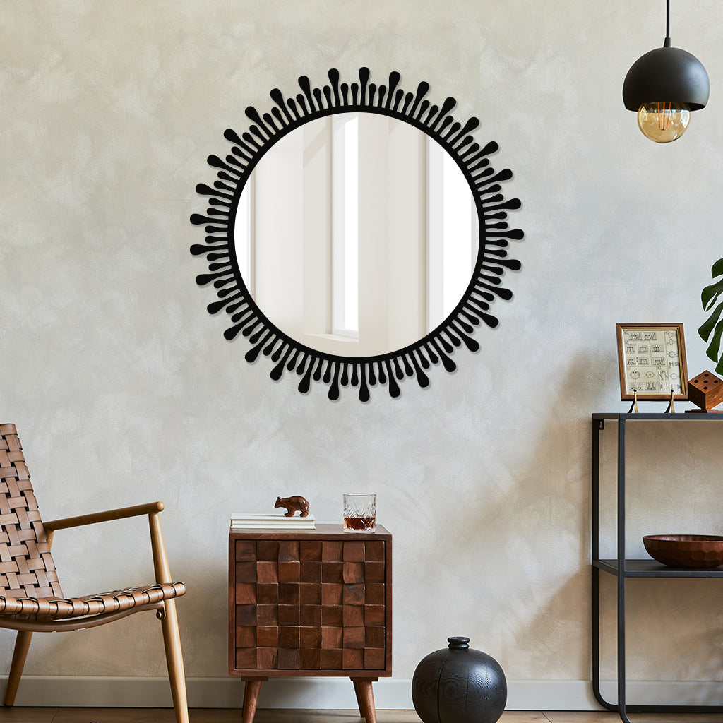 Embellished Metal Wall Mirror