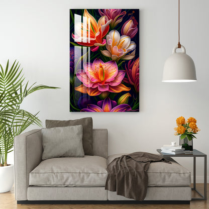 Fantasy Flowers Acrylic Wall Art