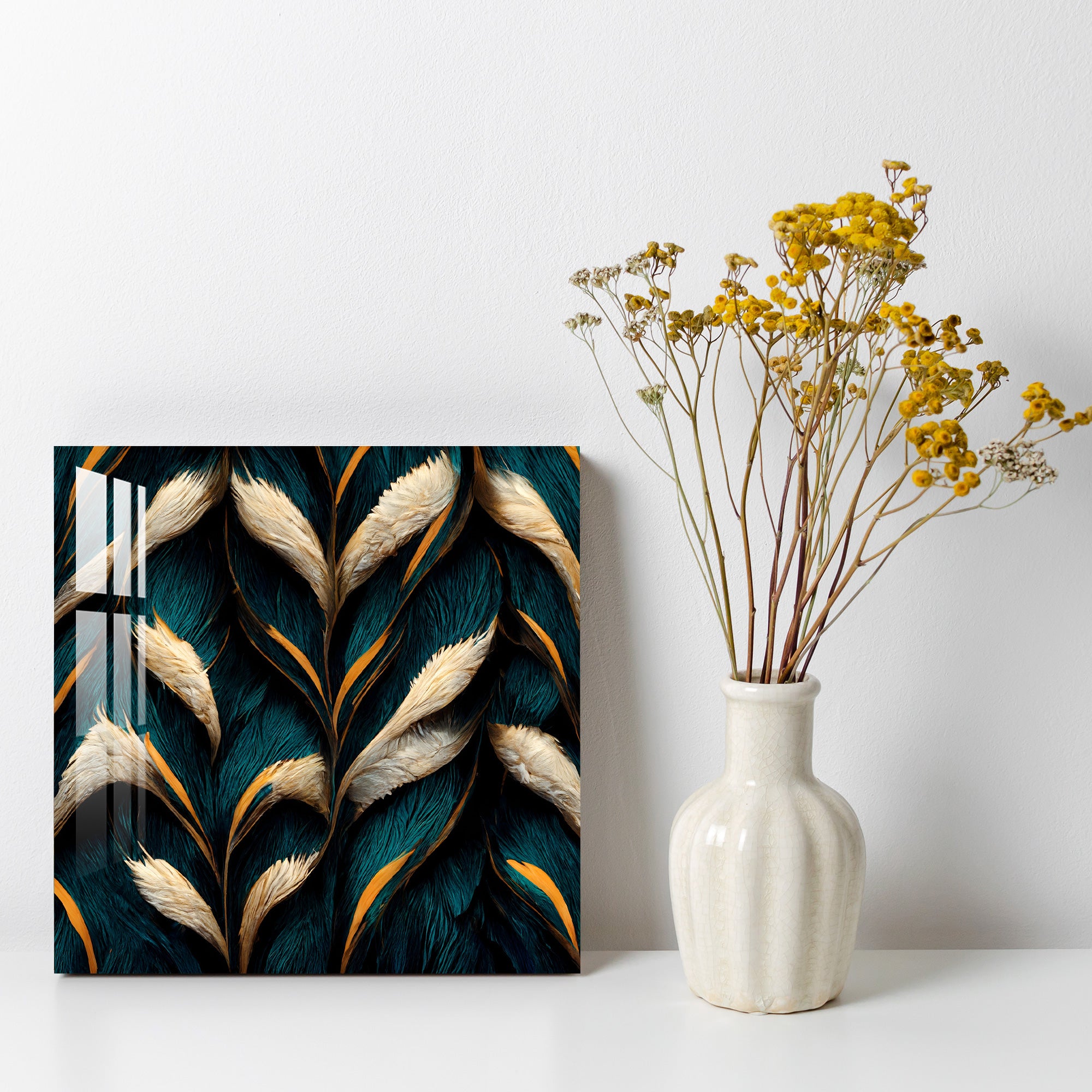 Feathers Acrylic Wall Art