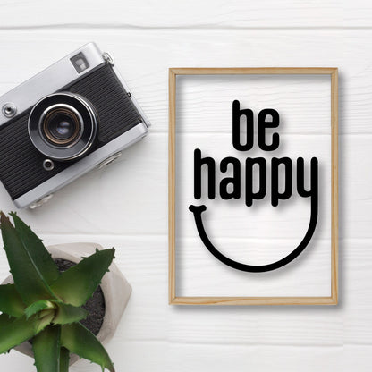 Be Happy Acrylic Frame