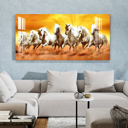 Horses of Wealth Acrylic Wall Art