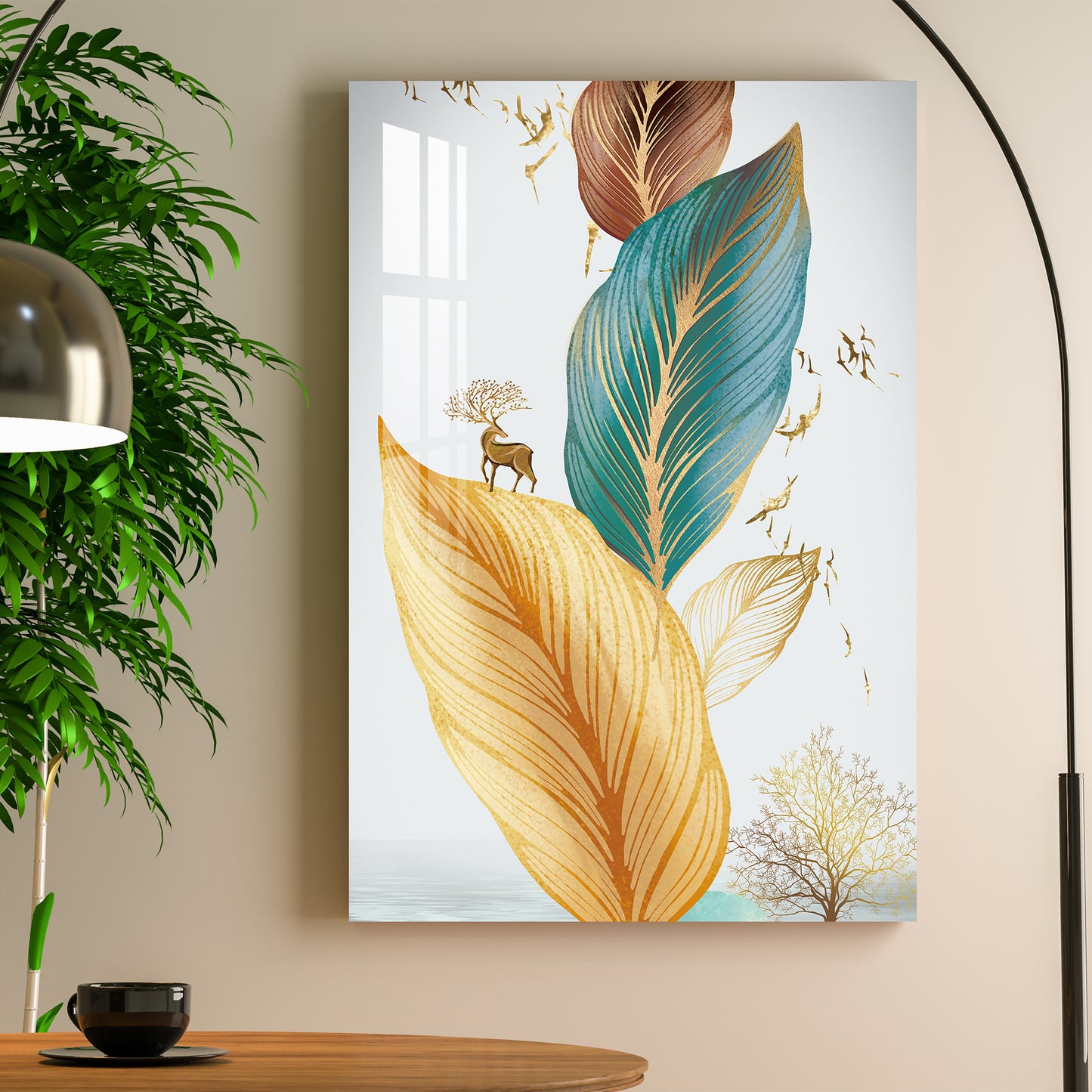 Delightful Feathers Acrylic Wall Art